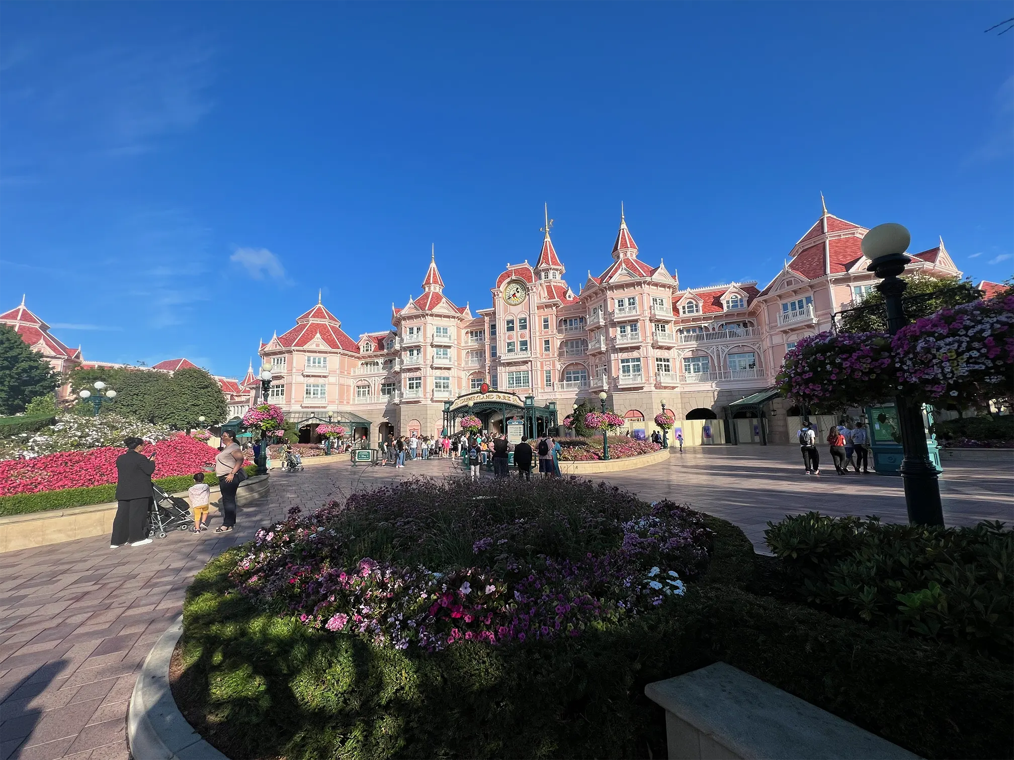 Disneyland Paris front gate.